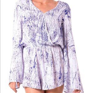 Betro Simone Ink Splatter Kimono Romper